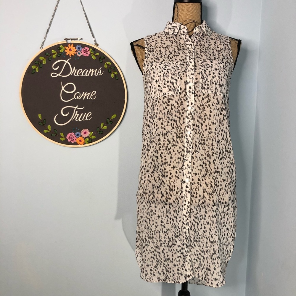 Reitmans leopard print Sleeveless dress Sz XXS